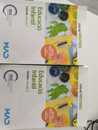 Libros oposiciones Catalunya- Educación Infantil