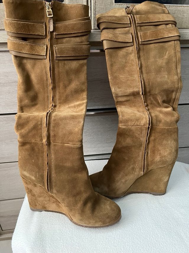 Botas altas camel