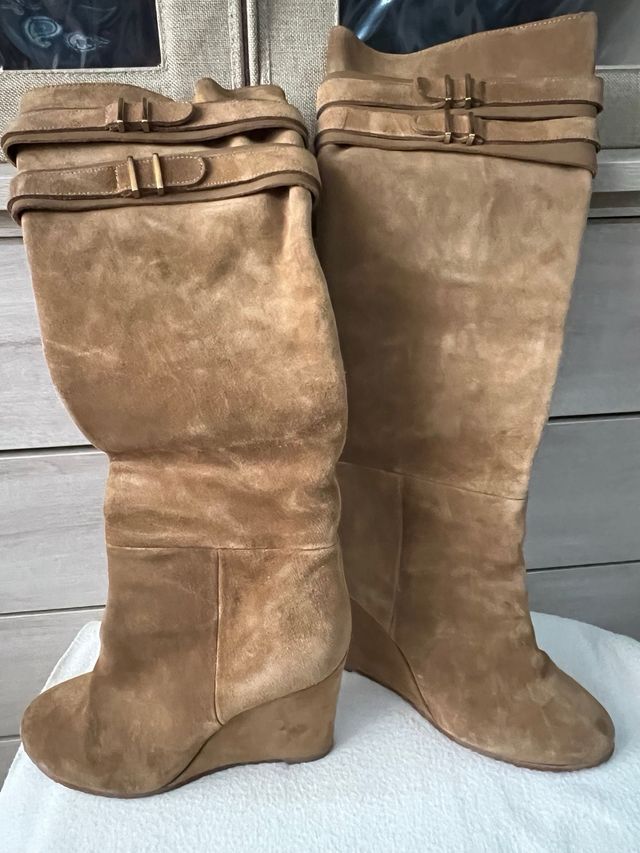 Botas altas camel