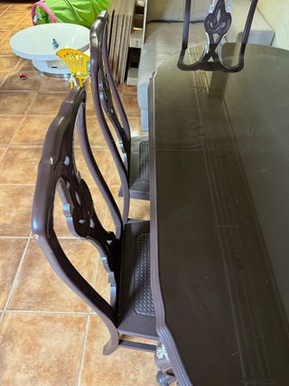 mesa comeeor mas sillas para restaurar