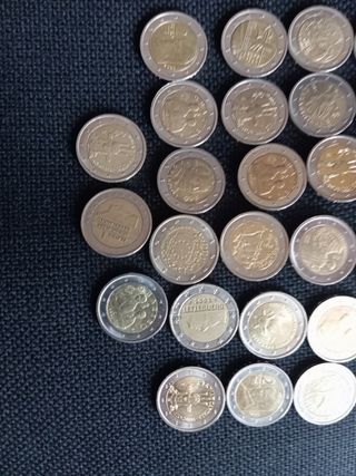 lotto collezione monete da 2 euro anche rare 45 PZ