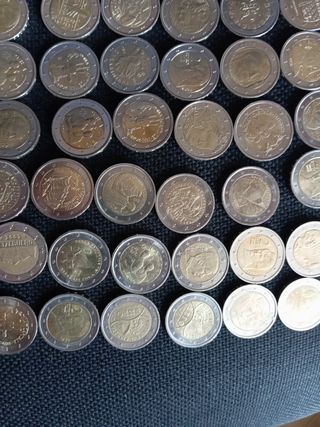 lotto collezione monete da 2 euro anche rare 45 PZ