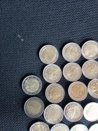 lotto collezione monete da 2 euro anche rare 45 PZ