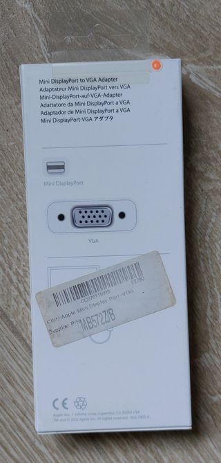 Apple Adaptador Mini Display Port a VGA - MB572Z/B