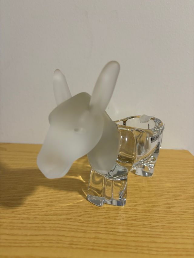 Cenicero en cristal y plata