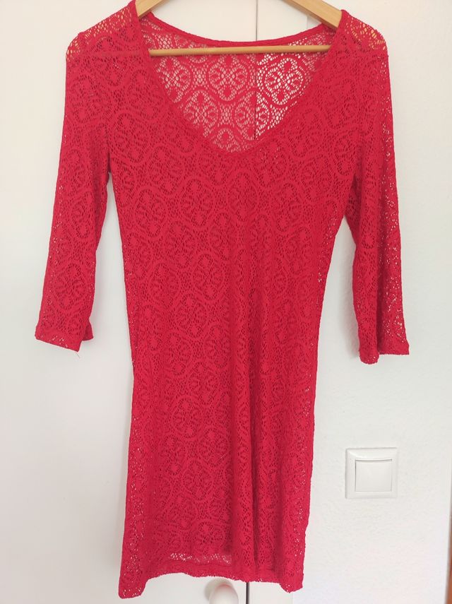 Vestido/túnica roja M