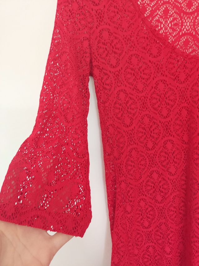 Vestido/túnica roja M