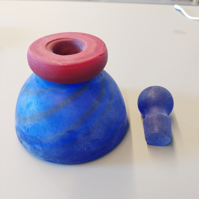 bottiglia in vetro di Murano