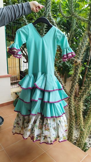 Traje gitana niña 8-9 años 