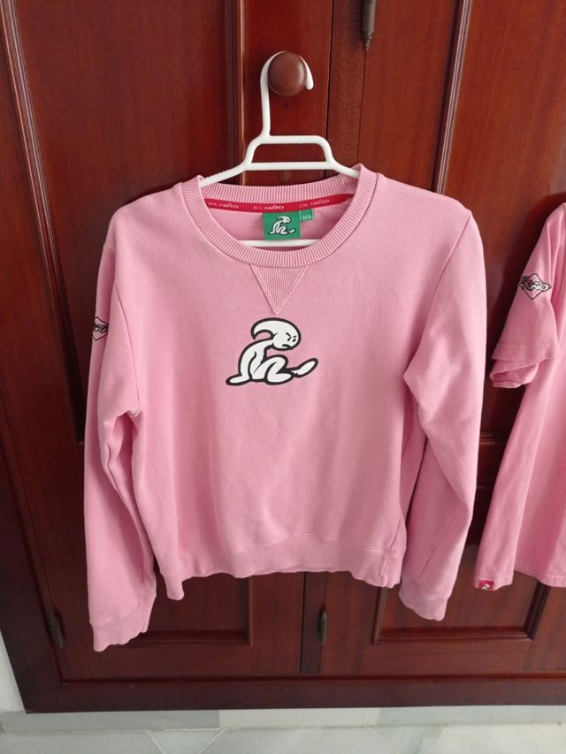 Felpa e maglietta El Niño rosa abbinate