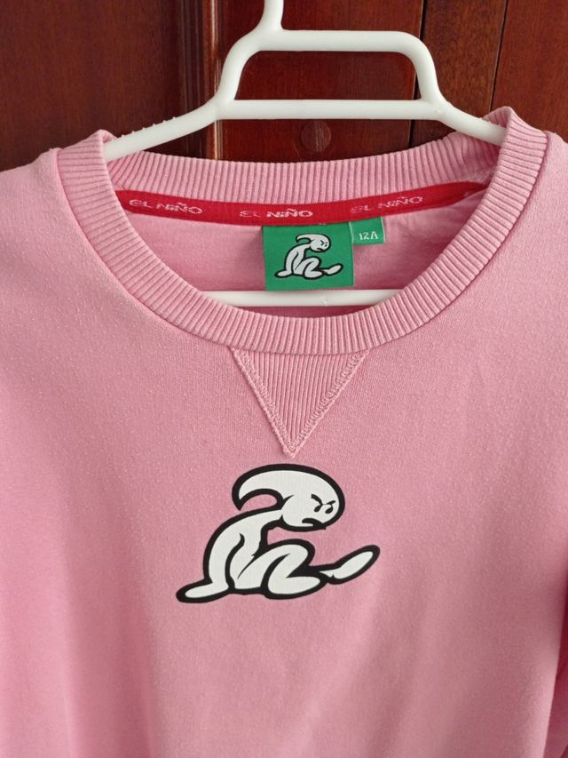 Felpa e maglietta El Niño rosa abbinate