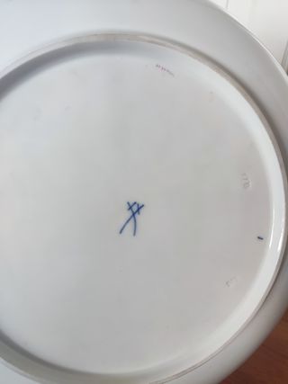 Plato grande porcelana marca MEISSEN