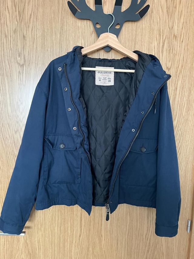 Chaqueta azul marino Pull & Bear