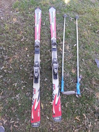 Botas Salomon + Esquís +Bastones
