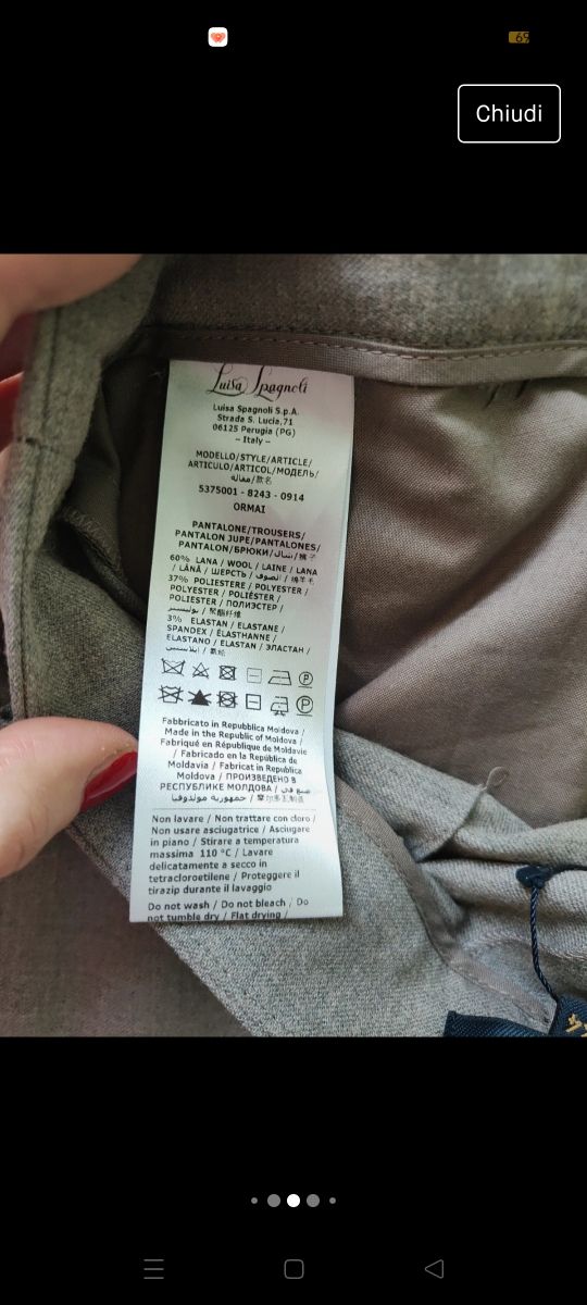 Pantaloni Luisa Spagnoli