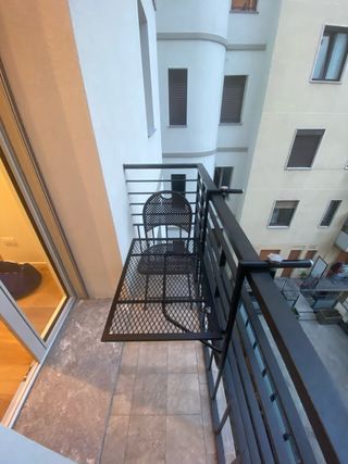 Sedia pieghevole in ferro color antracite