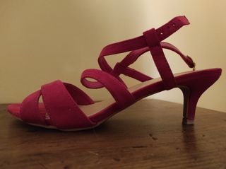 Sandalias fiesta, N⁰38, fucsia