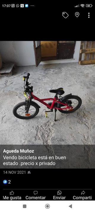 Vendo bicicleta.