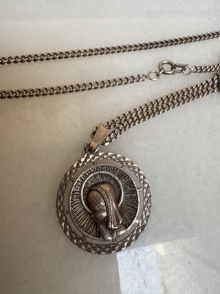 Medallas religiosas plata