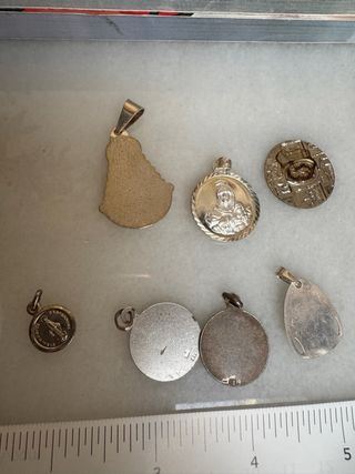 Medallas religiosas plata