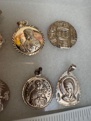 Medallas religiosas plata
