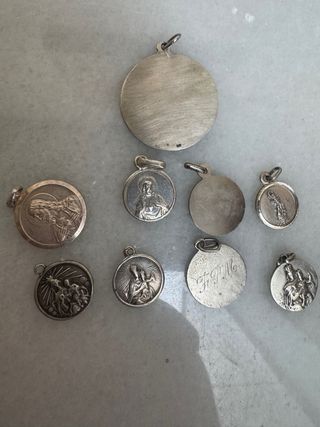 Medallas religiosas plata