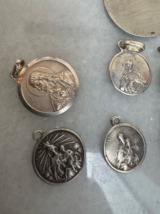 Medallas religiosas plata