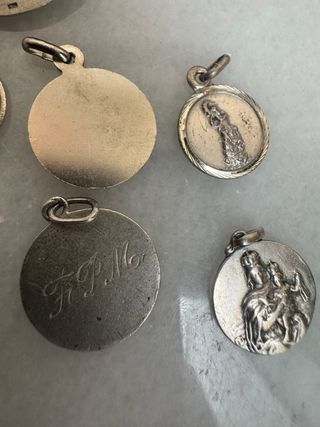 Medallas religiosas plata