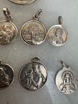 Medallas religiosas plata