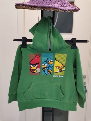 Felpa Angry Byrds tg 5 /6 anni