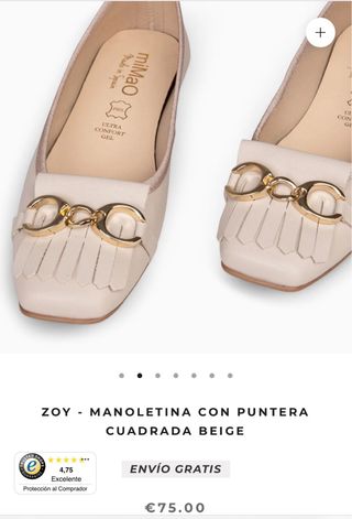 Manoletinas de piel nuevas 37 miMao