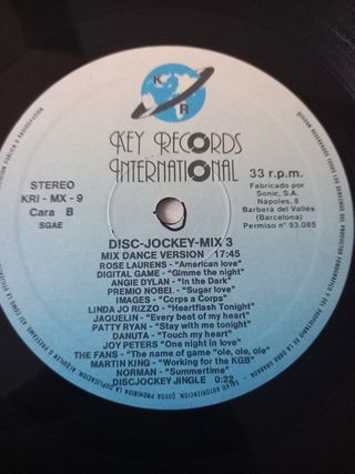 Disc-Jockey Mix 3. Recopilatorio 1987 Italo-disco.