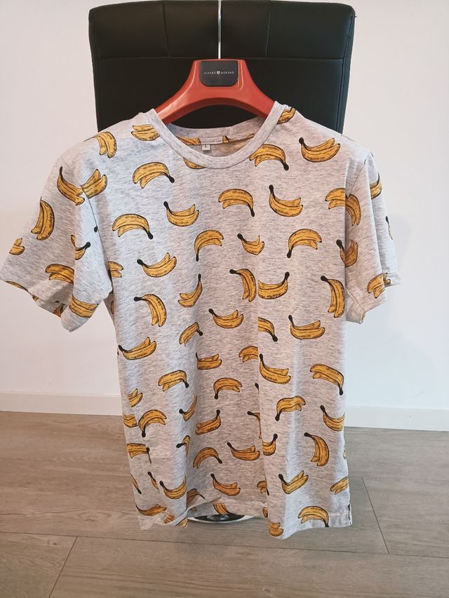 Camiseta plátano canarias gris