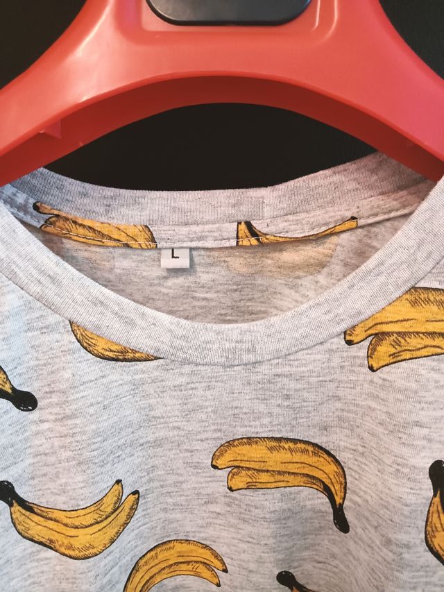 Camiseta plátano canarias gris