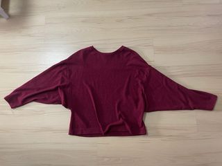 Jersey burdeo de lana Stradivarius 