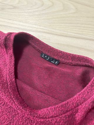 Jersey burdeo de lana Stradivarius 