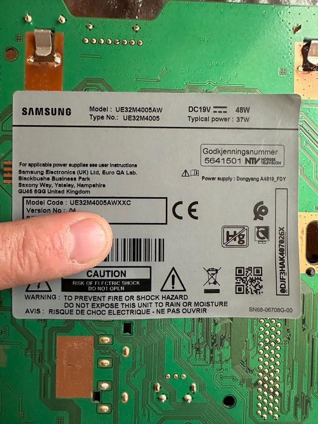 PLACA MAIN SAMSUNG BN94-12679D UE32M4005AWXXC
