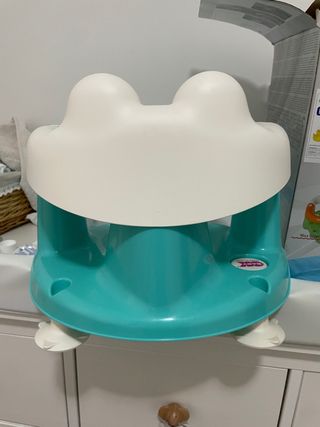 Asiento de baño Ok Baby Crab azul turquesa