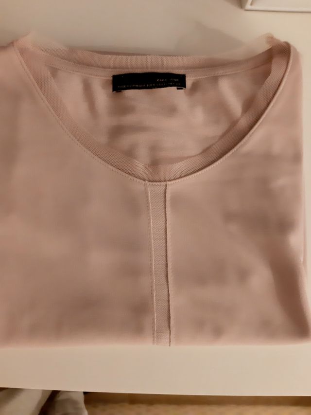 CAMISETA MUJER ROSA PALO