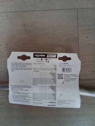 Manillar bici 58/25,4