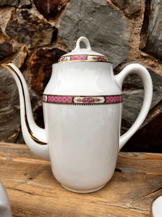 EXCLUSIVO JUEGO CAFE LIMOGES ANTIGUO