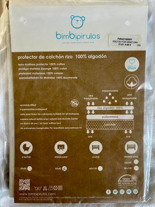 Protector y sabana bajera de minicuna