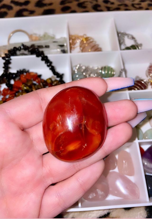 Palmstone in corniola – Energia sempre con te