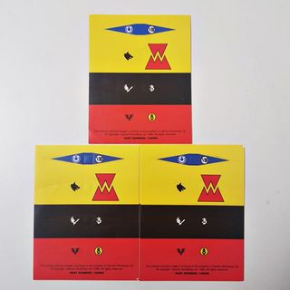 3x Banderas vintage Marines Espaciales motos WH40K