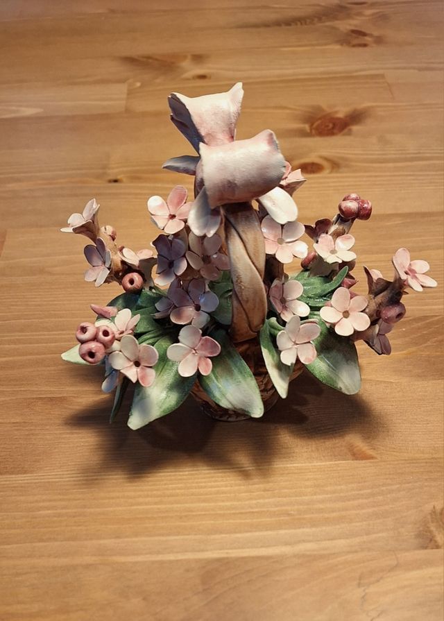 Cesta flores Capodimonte