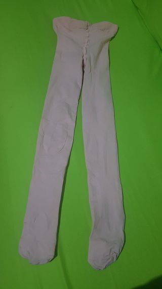 Puntas de ballet suaves y medias rosas