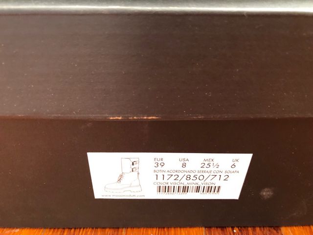 Botas piel nuevas Massimo Dutti numero 39 Oportuni