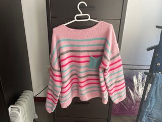 Jersey rosa de lana 
