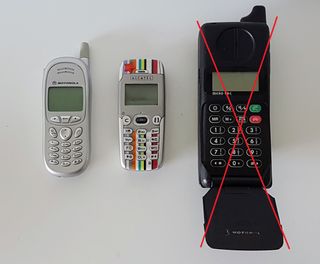 Telemóveis e acessórios antigos coleção