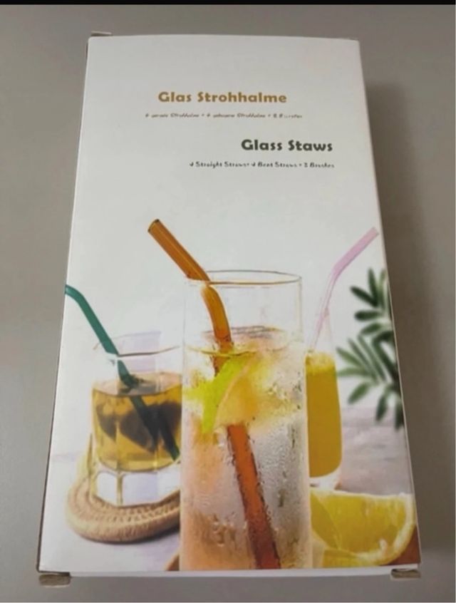 Cannucce cocktel in vetro